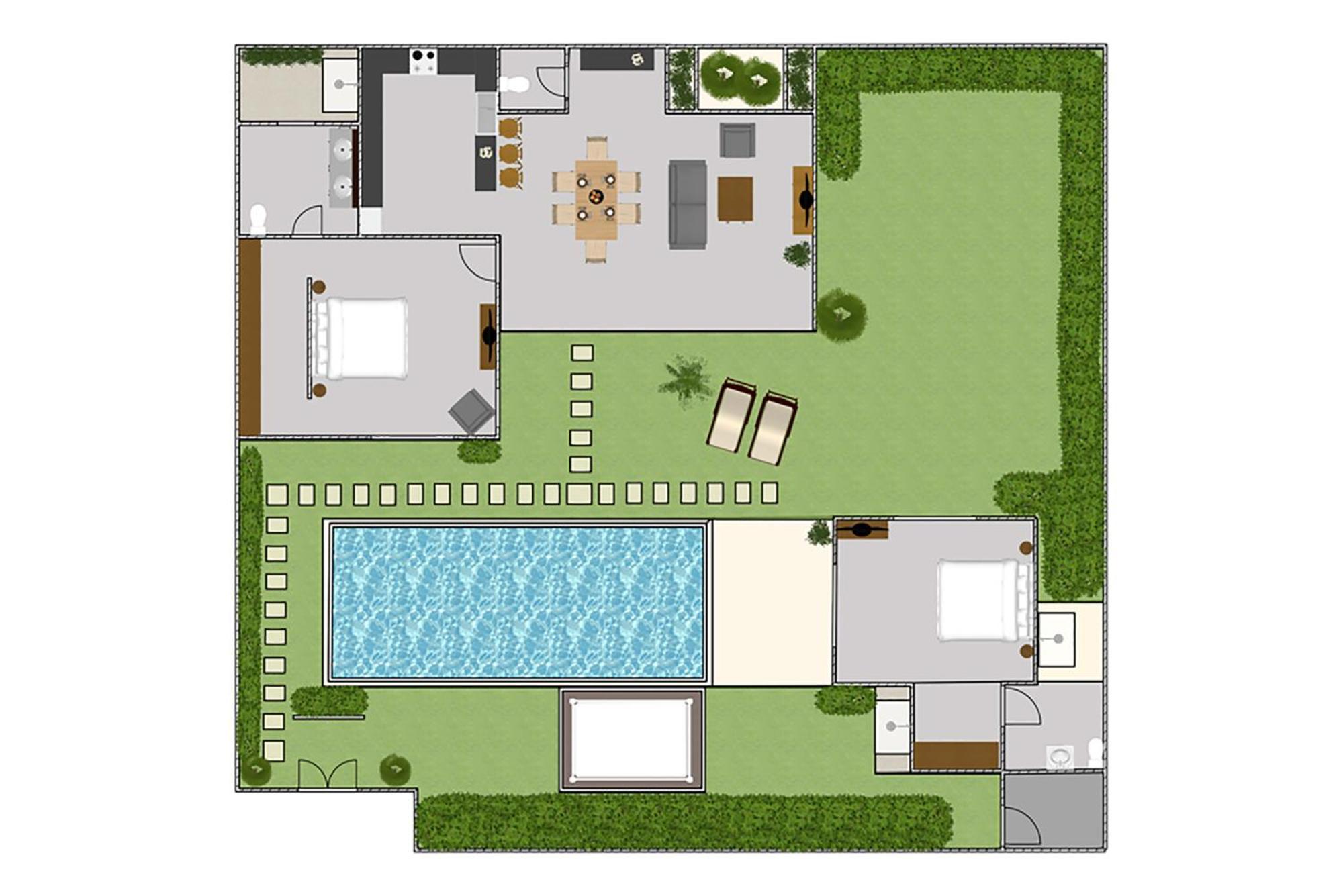 Villa Tiga Mangga By Optimum Bali Villas Семіньяк Екстер'єр фото
